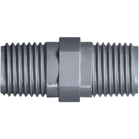Mamelon PVC M Jardibric Raccords PVC à Visser Raccordements Arrosage Enterré PN10 (M 20x27)