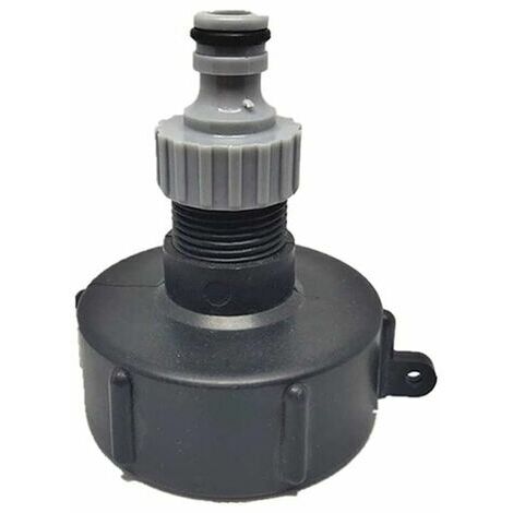 Mamelon Raccord Rapide pour Cuve 1000 L, S60X6 IBC Raccord Robinet Multitanks Raccord, Connecteur De Tuyau pour Adaptateur De Réservoir IBC (Sortie en Plastique ,3/4 ')