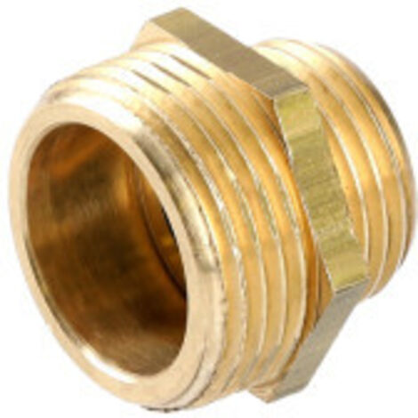 Mamelon réduit double mâle 20 27x 15 21 chromé GARIS D05003C