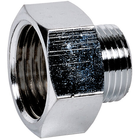 Mamelon réduit laiton chromé à visser FM - Diamètre : F3/4'' - M1/2''