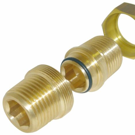 Mamelon RS PRO BSP 1/2" mâle BSP 1/2" mâle en Laiton, Droit ( Prix pour Paquet de 10 )