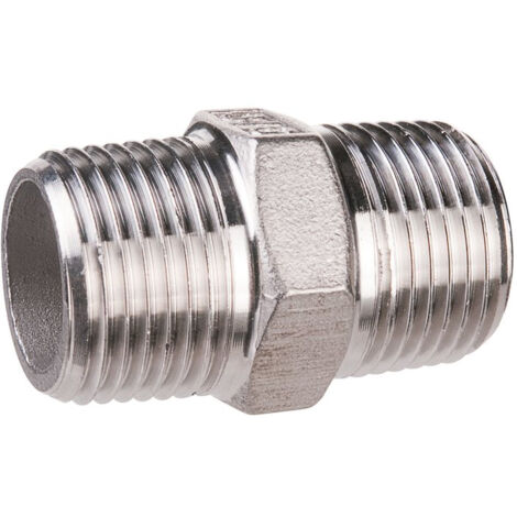 Raccordo A Gomito 90° 1/2 NPT - Acciaio Inox 304, Confezione Da 2