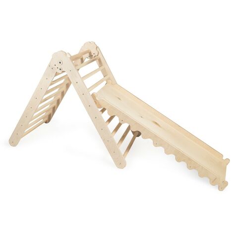 MAMOI® Triangolo Moderno da Arrampicata per Bambini | Telaio da Arrampicata per Bambini nello Stile Minimalista | Piccolo Triangolo da Arrampicata in Legno Naturale | 100% Eco | Prodotto nell'UE