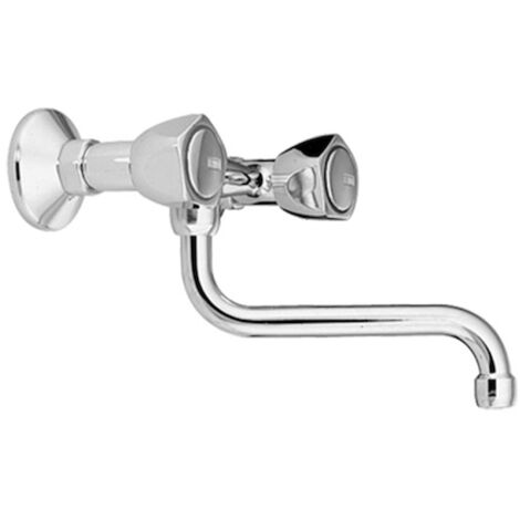 MAMOLI Alfa Beta rubinetto cucina a parete a bocca alta e girevole codice prod: 70330741B121