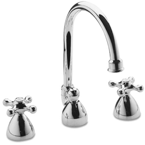 MAMOLI RUBINETTERIA Epoca rubinetto lavabo 3 fori a bocca alta codice prod: 4570.0724.E051