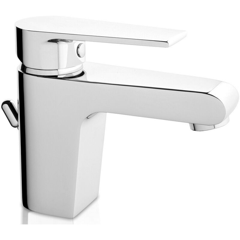 Rubinetto lavabo cromato miscelatore monocomando con raccordi flessibili mamoli logos r2420 - Salone