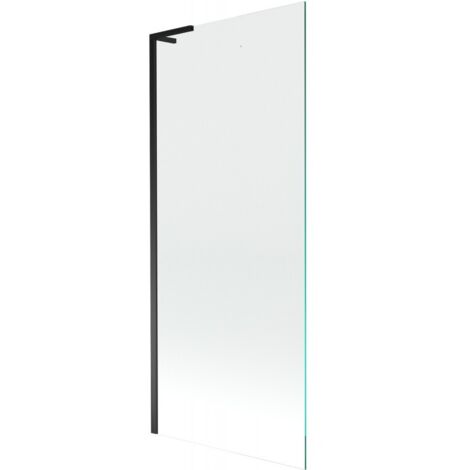 Mampara de ba帽era Mexen Next L de 1 hoja 80 x 150 cm, transparente, negro - 895-080-000-03-00-70