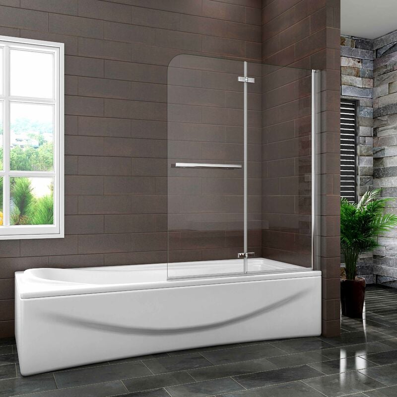 

Mampara de Bañera Plegable con Bisagra Cristal Antical 6mm 90x140cm