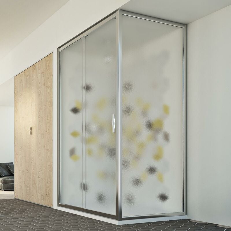 

Mampara de ducha angular h 198 mod. Young Duo 1 Hoja70x110 cm impreso