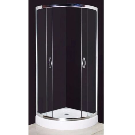 Mampara de ducha 80 x 80 cm curvo