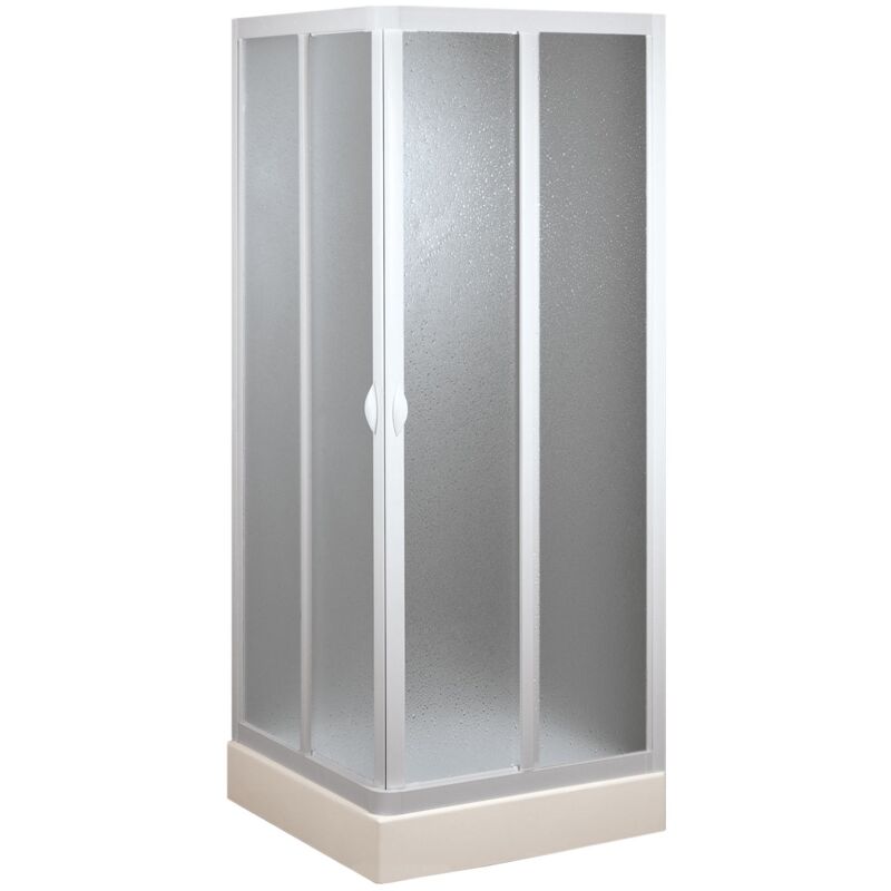 

Mampara de ducha corredera de acrílico mod. Venere h 185 70x90 cm con apertura central