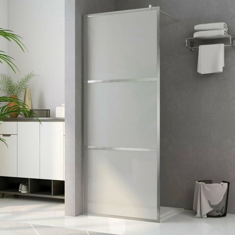 

Mampara de ducha accesible vidrio ESG esmerilado 100x195 cm