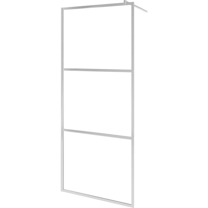 

Mampara de ducha accesible vidrio ESG esmerilado 140x195 cm - Marrón - Vidaxl