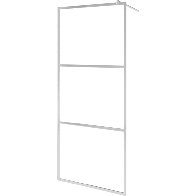 

Mampara de ducha accesible vidrio ESG esmerilado 80x195 cm - Marrón - Vidaxl