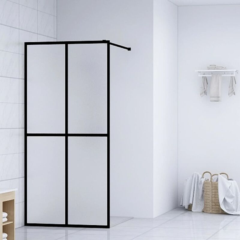 

Mampara de ducha accesible vidrio templado 90x195 cm - Blanco