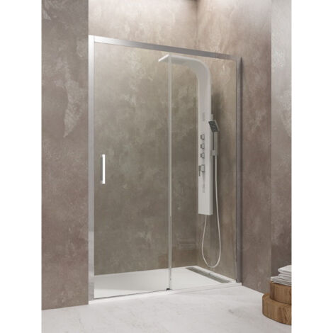 Mampara de ducha AKTUAL fijo + corredera Medida 1: 117-123 cm