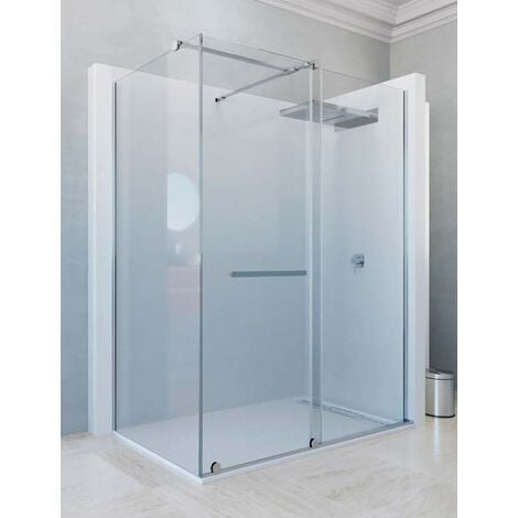 Mampara ducha puerta fijo + lateral fijo - SATELITE de Seviban