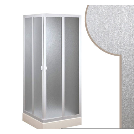 Mampara angular ap. deslizante de acrílico cuadrado rectangular 2 lados