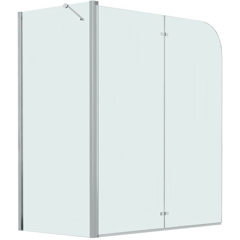 

Mampara de ducha de plegado doble ESG 120x68x130 cm - Vidaxl