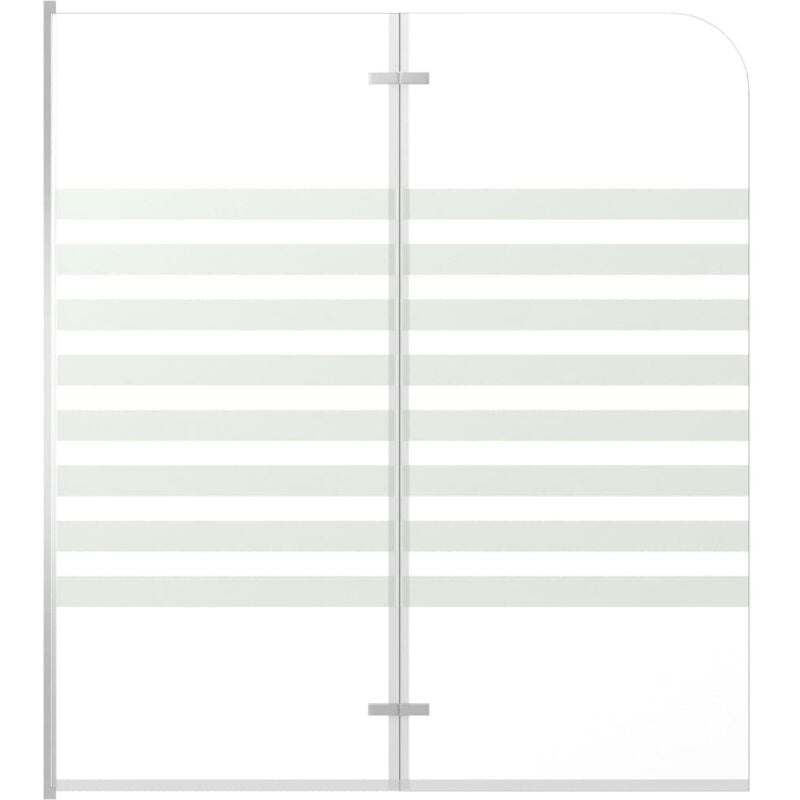 

Mampara de ducha de vidrio templado a rayas 120x140 cm - Vidaxl