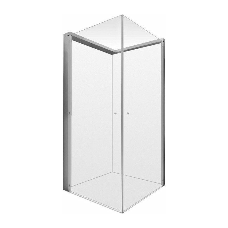 

Mampara de ducha Duravit OPENSPACE 1000x900mm Vidrio limpio, instalación a la izquierda