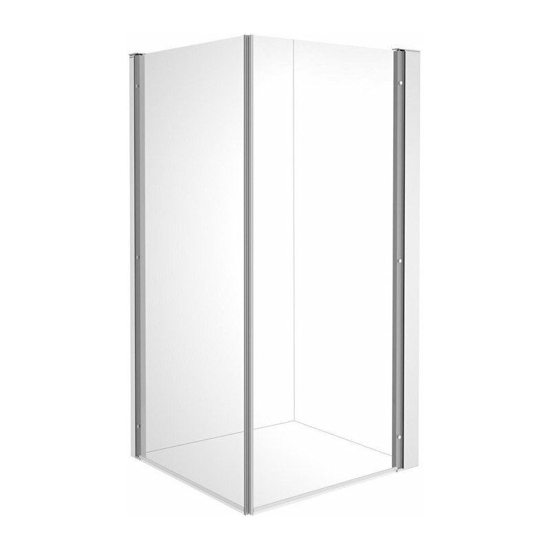 

Mampara de ducha Duravit OPENSPACE B 900x900mm Vidrio transparente y espejo, montaje derecho