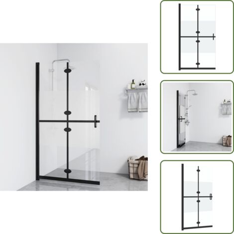 Mampara de ducha minimalista - vidaXL Mampara de ducha plegable vidrio ESG medio esmerilado 70x190 cm - Mampara de ducha de aluminio