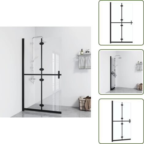 Mampara de ducha minimalista - vidaXL Mampara de ducha plegable vidrio ESG transparente 100x190 cm - Mampara de ducha de vidrio