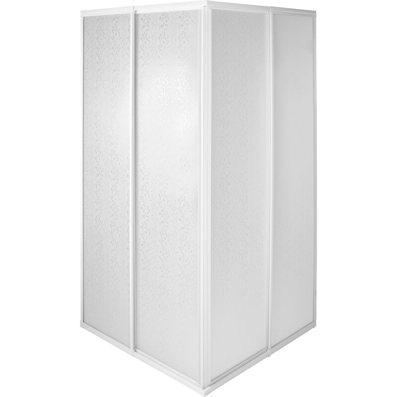 

Mampara de ducha para cabina - cabina de ducha de aluminio, mampara de baño inoxidable ligera, mampara para ducha contra salpicaduras - 80 x 80 x 185