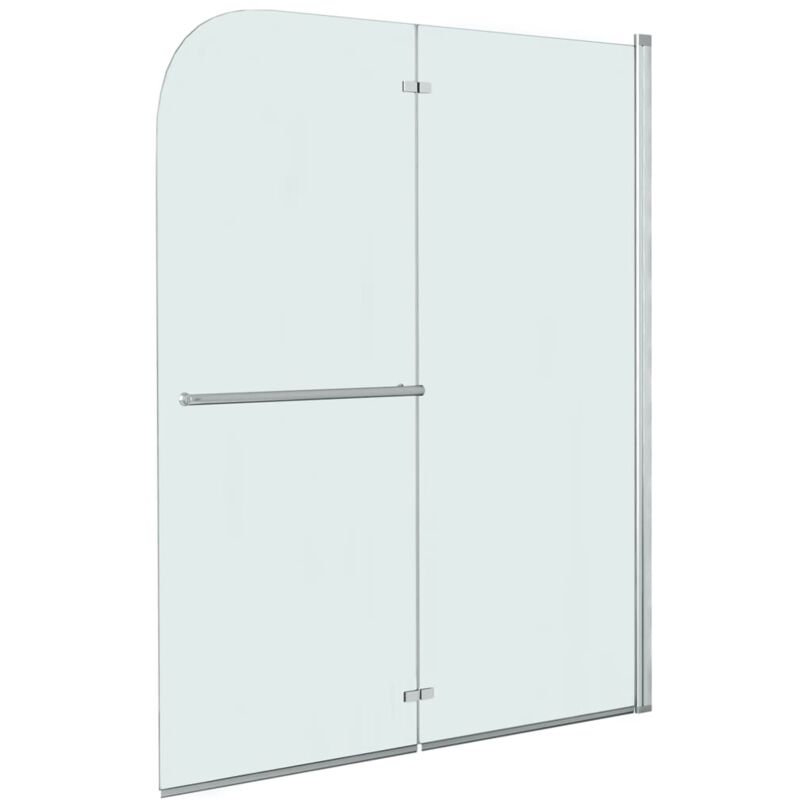 

Mampara de ducha plegable 2 paneles ESG 120x140 cm - Vidaxl