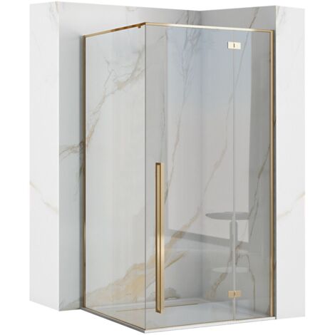 MAMPARA de DUCHA REA FARGO ORO 90X90