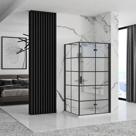 MAMPARA DE DUCHA REA MOLIER BLACK 100x90