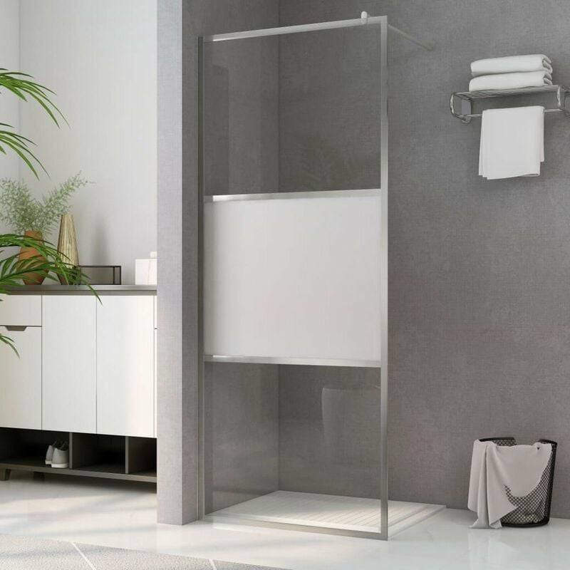 

Mampara ducha accesible vidrio ESG medio esmerilado 100x195 cm