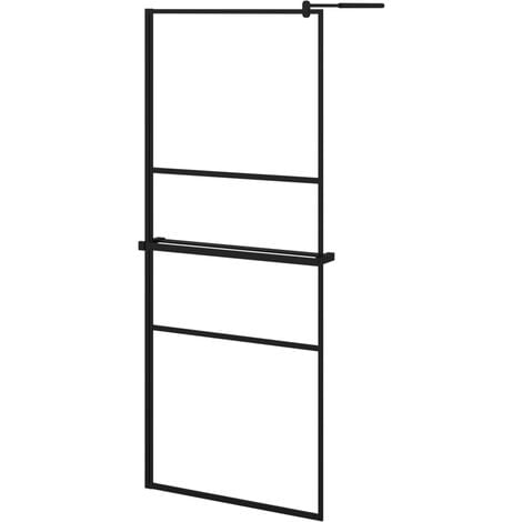 AICA Mampara de Ducha Cuadrada Angular Plegable 6mm Antical  Tamaño:(780-800)x(780-800)x1850mm