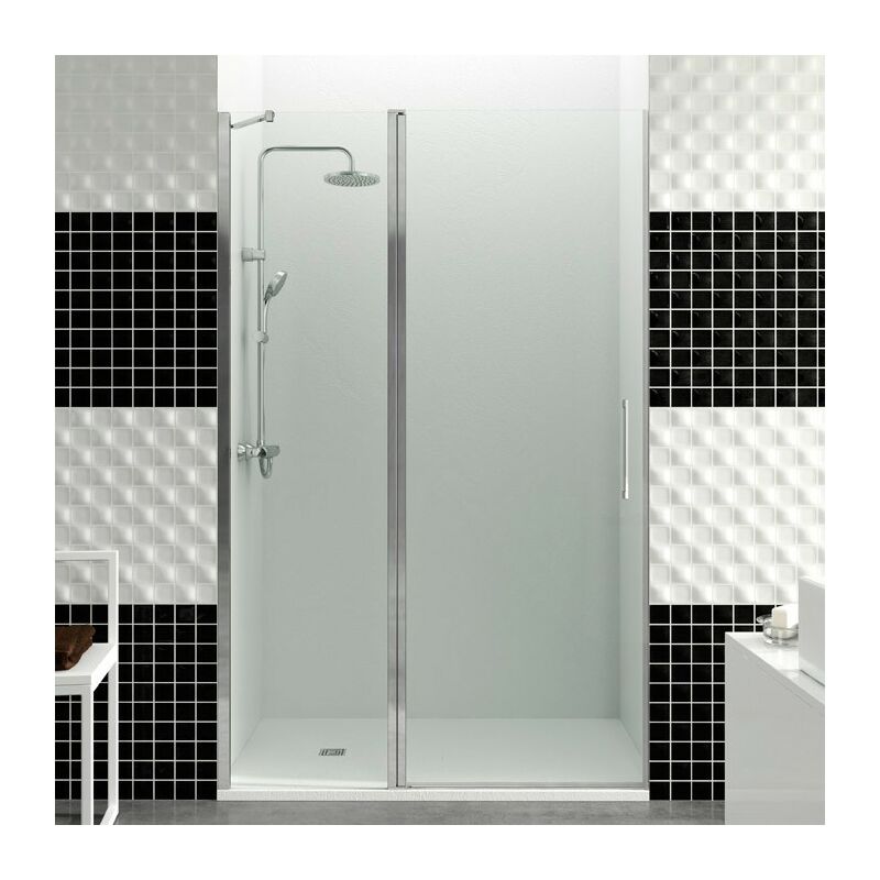 

Mampara Open COMBI C de fijo + puerta abatible con cierre imán Medidas de fijo y puerta: Rango 102,5-105 cm Fijo 40 cm + Puerta 65 cm