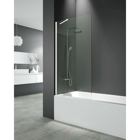 Mampara Panel de bañera SCREEN BLANCO fijo 8 mm 150x85