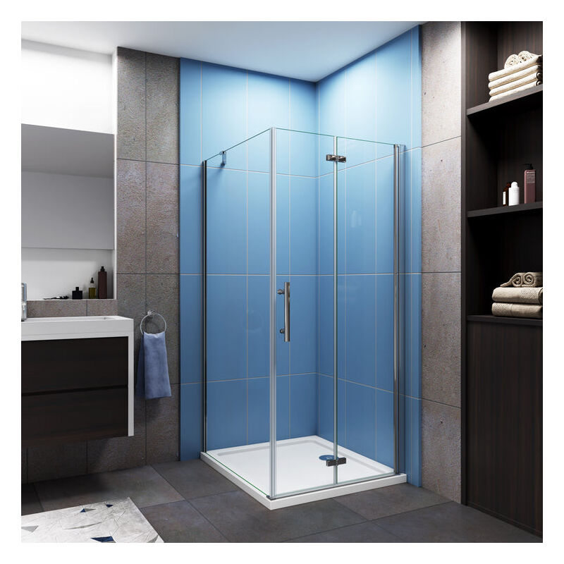 

Mamparas Angular Plegable + Panel Fijo 6mm Antical 76x80x185cm