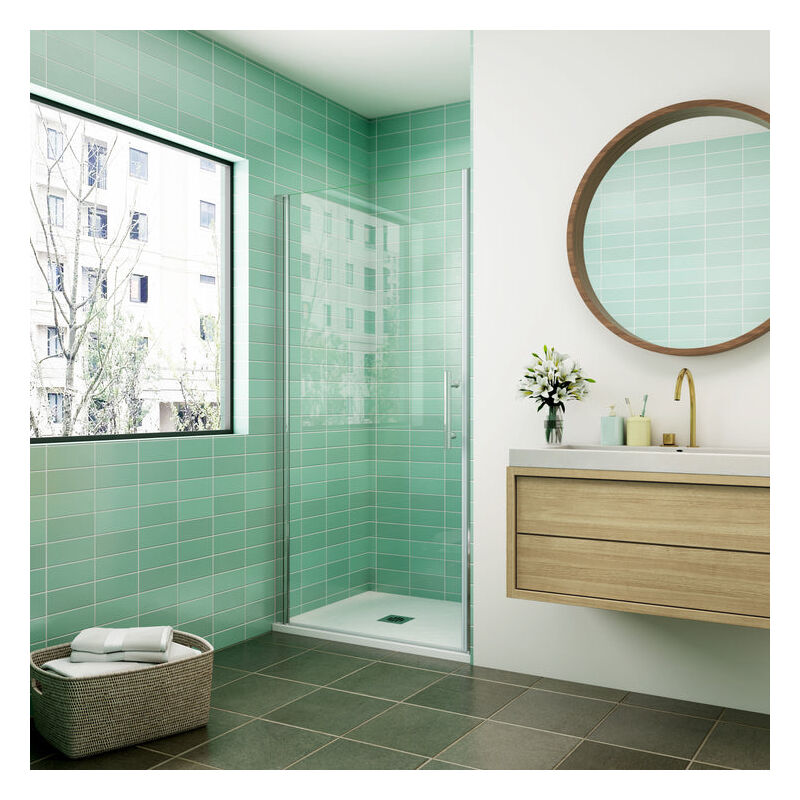 

Mamparas de Ducha Puerta Abatible Completa 6mm Antical 100x195cm