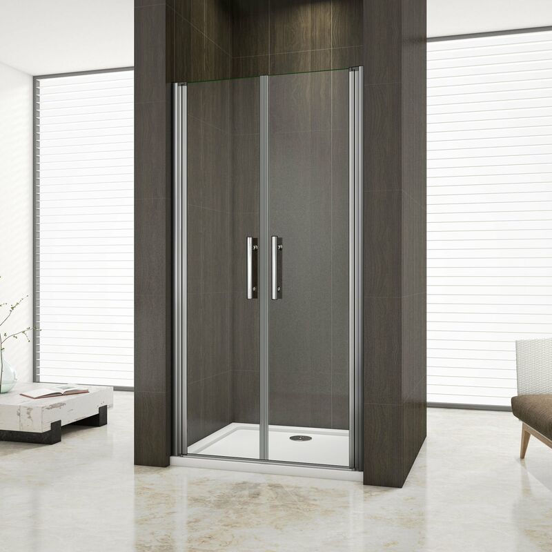

Mamparas de Ducha Puerta Abatible Doble 6mm Antical 140x195cm