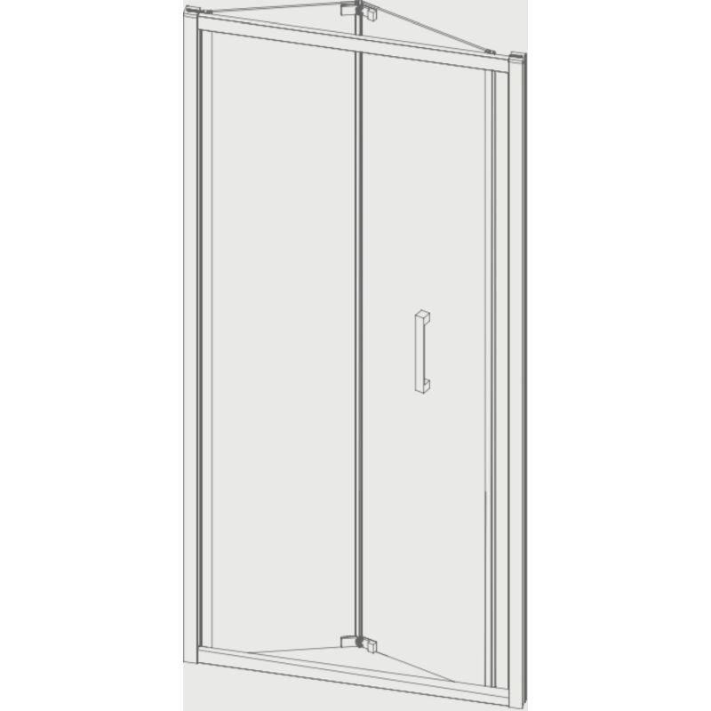 

Kassandra - Puerta Plegable S300 SIN DECORADO 70 cm Sin Lateral Fijo