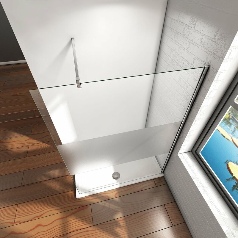 

Mamparas de Ducha Pantalla Panel Fijo Mate Parcial 8mm Antical - Barra 140cm - 140x200cm