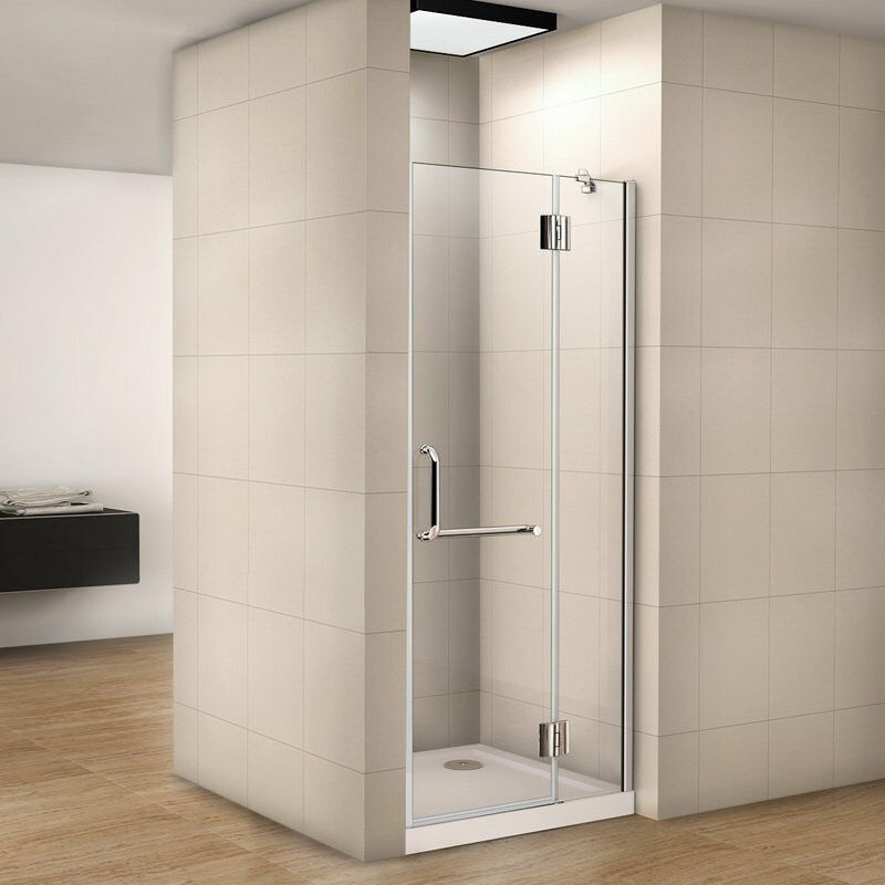 

Mamparas de Ducha Puerta Abatible Parcial con Toallero Antical 8mm 80x190cm