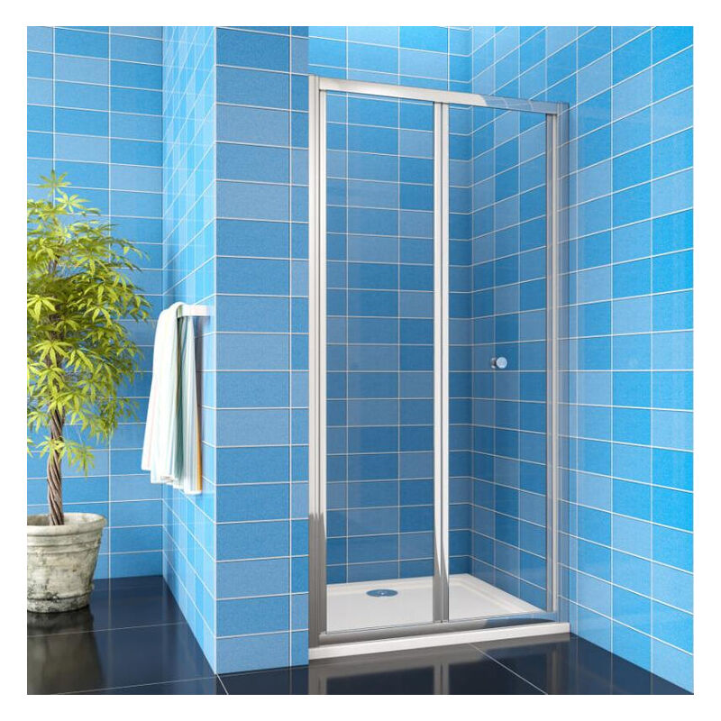 

Mamparas Puerta Abatible Pantalla de Ducha 5mm cristal para 76x190cm
