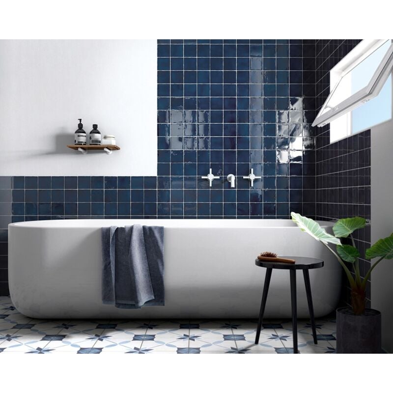 Faïence - manacor - manacor ocean blue - 10x10