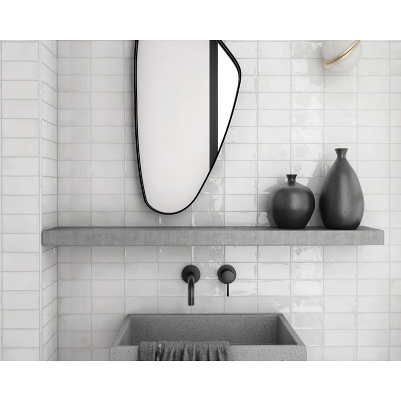 Faïence - manacor - manacor white - 7,5X15