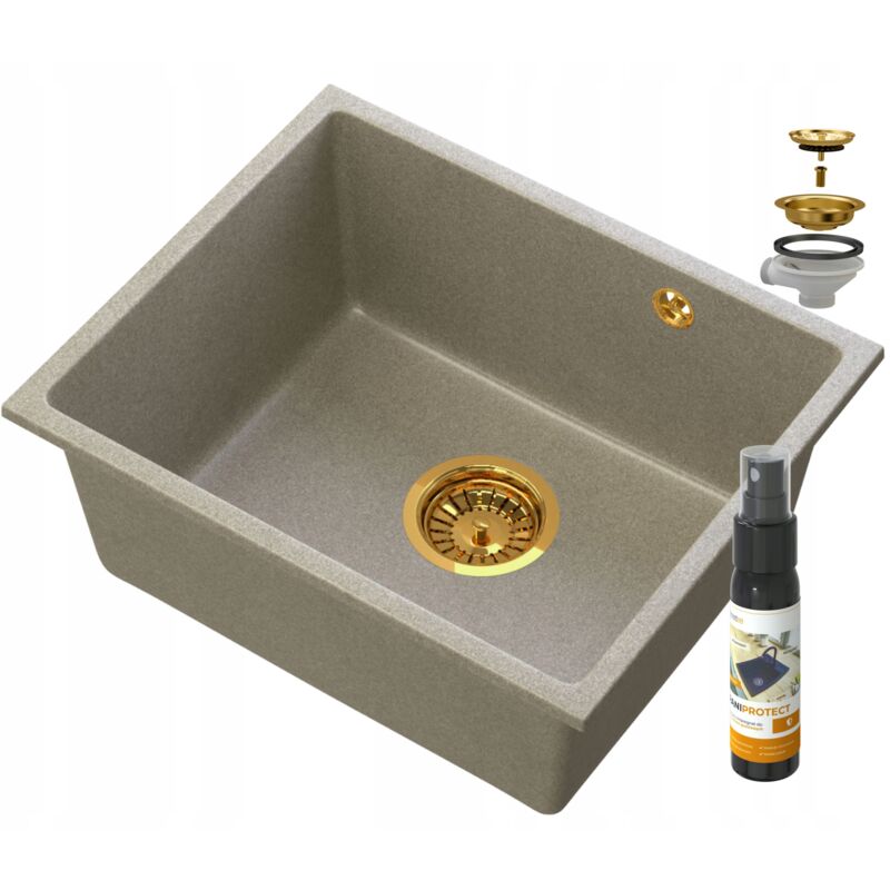 Manado Brown Undermount Gold Sink50