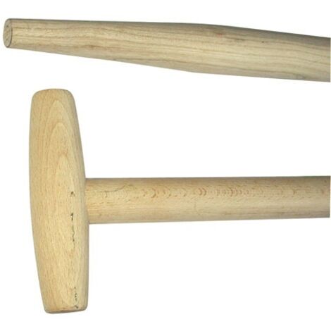 Manche bêche béquil en bois dur 90 cm – Conception robuste pour durabilité – Outil jardinage professionnel – Efficacité accrue – Rousselet