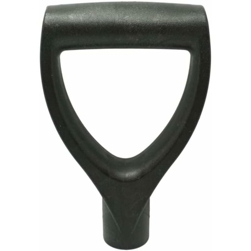 Csparkv - Manche de bêche Fourche de Jardin Manche de Pelle en Forme de d Poignée en Plastique pour Outils de creusage et de ratissage Noir