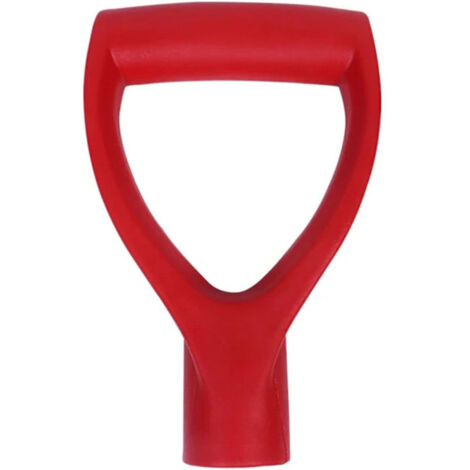 Manche de pelle, fourche de jardin, manche de pelle en forme de D, manche en plastique, convient aux outils de creusement et de ratissage, noir.