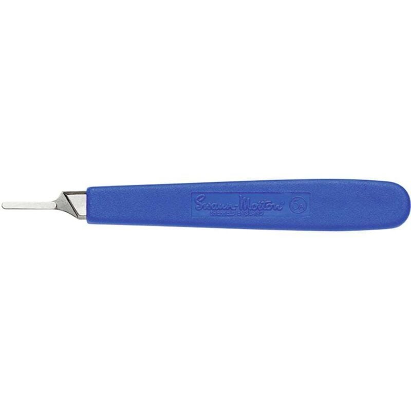 Manche de scalpel 130 mm Nickel, plastique bleu 1 pc(s)